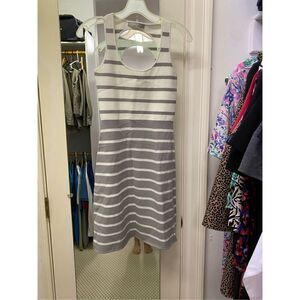 Richard Nicoll Striped Stretch Back Cutout dress size small